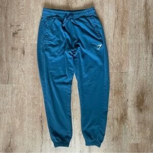 Gymshark ladies Peacok Blue Joggers size small